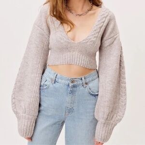 Sweater crop top